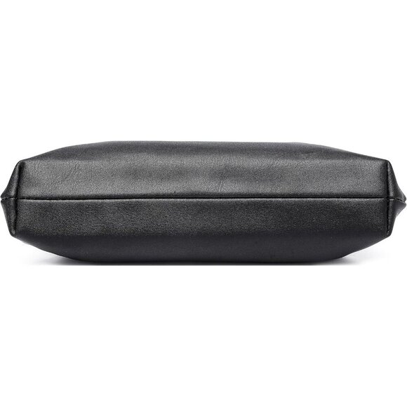 🆕Women Black PU Leather Clutch Purse Elegant Evening Bag Formal Luxurious - Picture 5 of 9